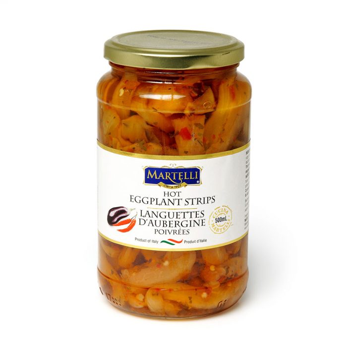 Martelli Hot Eggplant Strips 500mL (MAR0241)